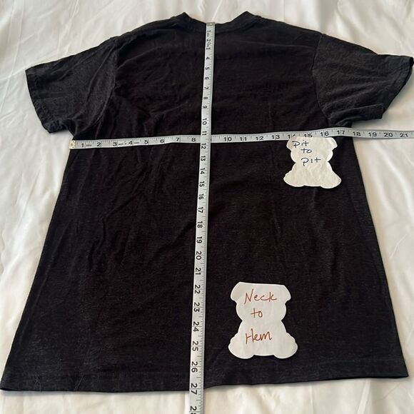 Nirvana womens szL black w/multi colored screen print short sleeve T-shirt EUC - Picture 6 of 6